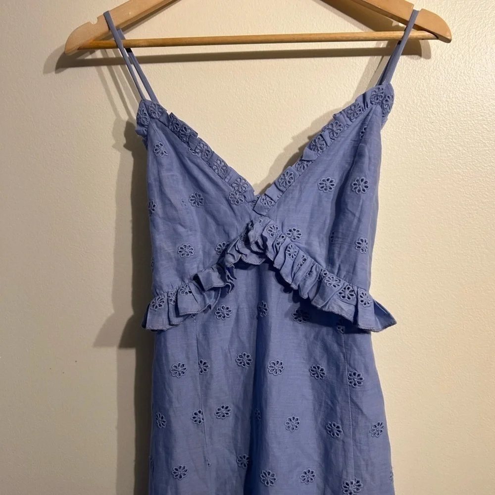 Majorelle  Isla Midi Dress in Periwinkle Blue size medium - Picture 4 of 8